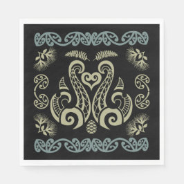 Māori konst från Nya Zeeland Pappersservett