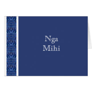 MAORI KORT: BlåttNga Mihi kort