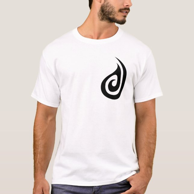 Maori Koru+Fiskkrok T-shirt (Framsida)