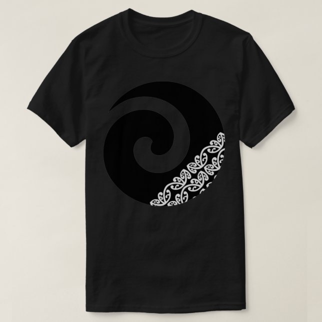 Maori Koru New Beginnings Icon T Shirt (Design framsida)