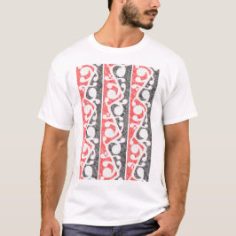 Maori Kowhaiwhai Distress Mönster Tee