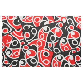Maori Kowhaiwhai Layered Mönster Tyg