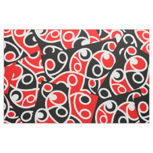 Maori Kowhaiwhai Layered Mönster Tyg