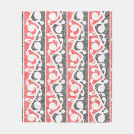 Maori Kowhaiwhai MarLED Mönster Fleecefilt