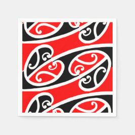 Maori Kowhaiwhai Mönster 2 Pappersservett
