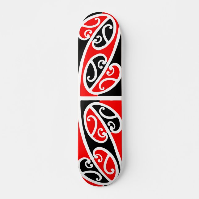 Maori Kowhaiwhai mönster 2 - Skateboard (Framsida)