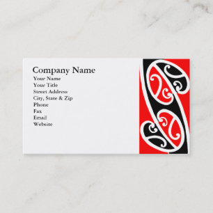 Maori Kowhaiwhai mönster 2 Visitkort