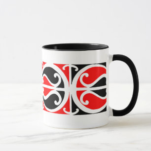 Maori Kowhaiwhai mönster 3 - mugg