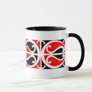 Maori Kowhaiwhai mönster 3 - mugg
