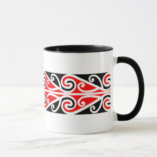 Maori Kowhaiwhai mönster 5 - mugg