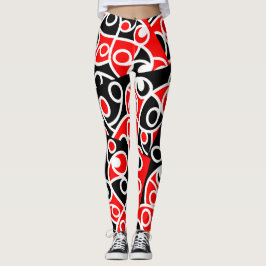Maori Kowhaiwhai mönster Leggings