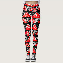 Maori Kowhaiwhai mönster Leggings