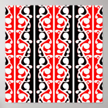 Maori Kowhaiwhai Traditional Mönster