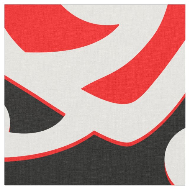 Maori Kowhaiwhai Traditional Mönster Tyg (Närbild)