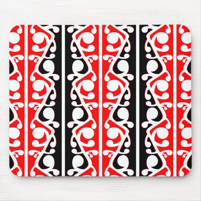 Maori Kowhaiwhai Tribal Mönster Musmatta (Framsidan)