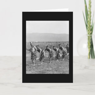 Maori Krig Dance 1917 Kort