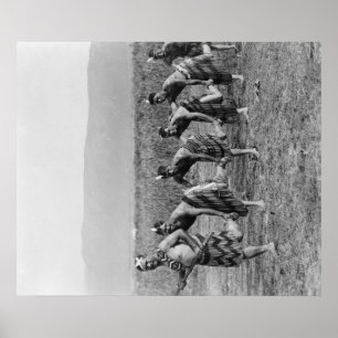 Maori Krig Dance Photograph Poster
