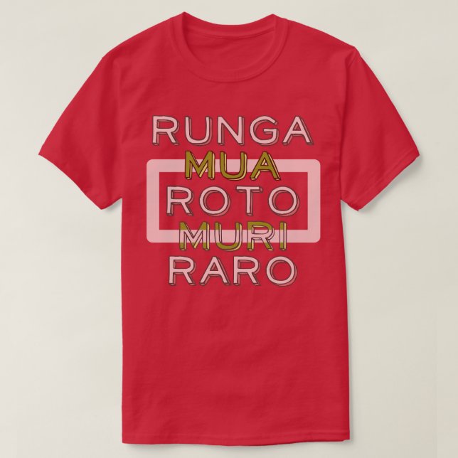 Maori Language Te Reo T Shirt (Design framsida)