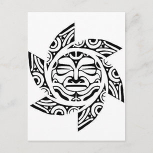 Maori Mask Vykort
