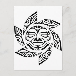 Maori Mask Vykort