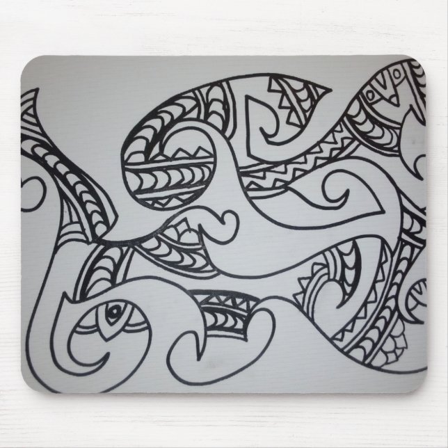 Maori-mönsterdesign Musmatta (Framsidan)