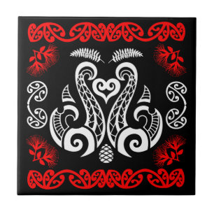 Māori New Zealand Art Kakelplatta