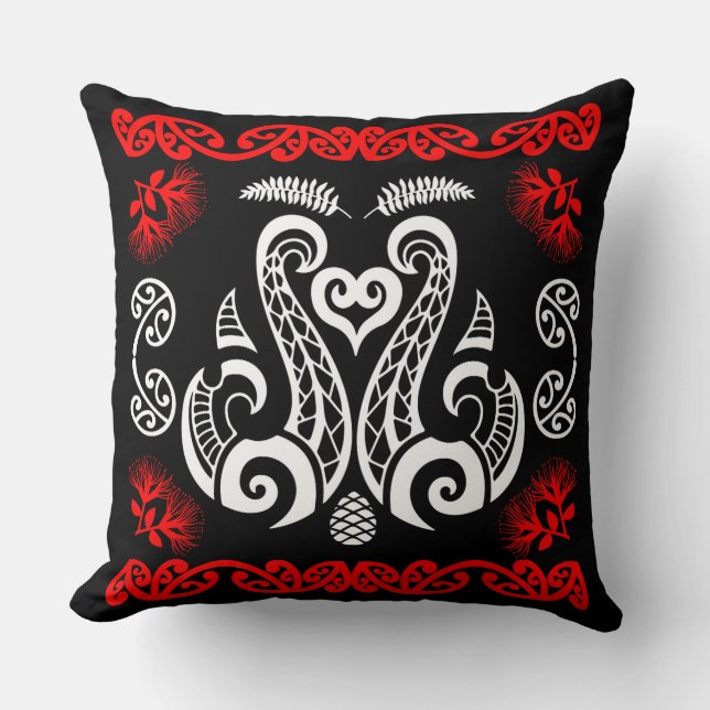Māori New Zealand Art Kudde (Framsida)