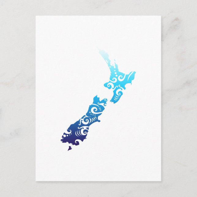 Maori Nya Zeeland Kort Stam Tatuering Presentidé (Framsida)