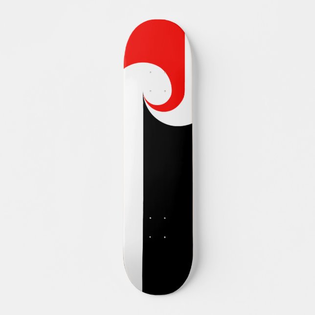 Maori nyazeeländskt skateboard bräda 21,5 cm (Framsida)