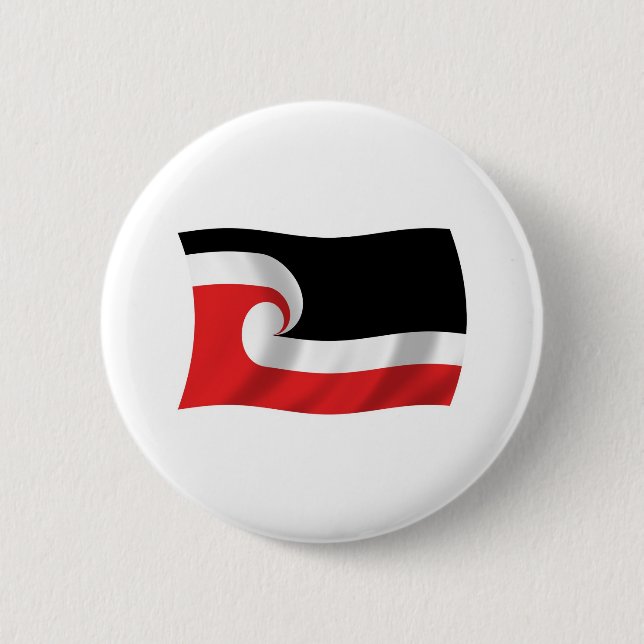 Maori People Flagga Button Knapp (Framsida)
