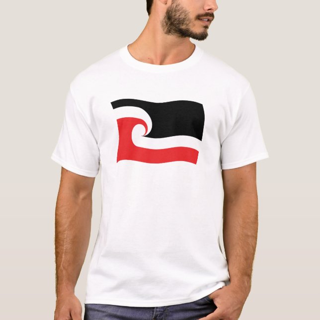 Maori People Flagga Shirt Tee Shirt (Framsida)