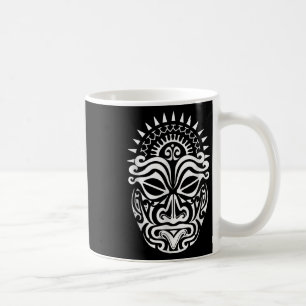 Maori Polynesian Tatto Haka Dance Ansikte Mask Hea Kaffemugg