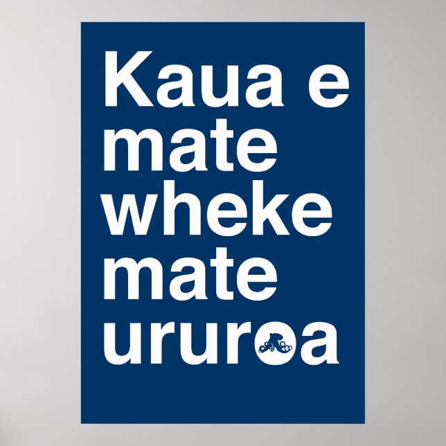 Maori Proverb Poster (Framsidan)