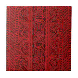 Maori stam- mönster - den Whakairo konsten av att Kakelplatta