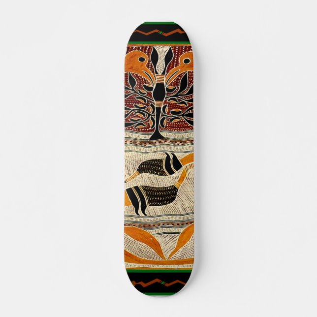 Maori-stammens folkliga design skateboard (Framsida)