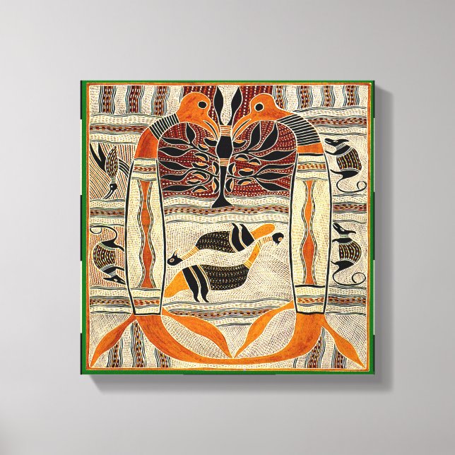 Maori-stammens folklore canvastryck (Framsida)