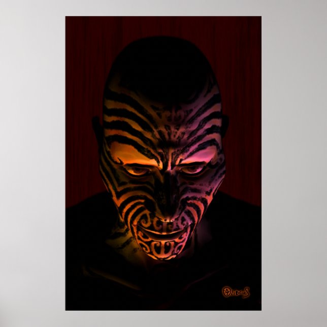 Maori tatoo poster (Framsidan)
