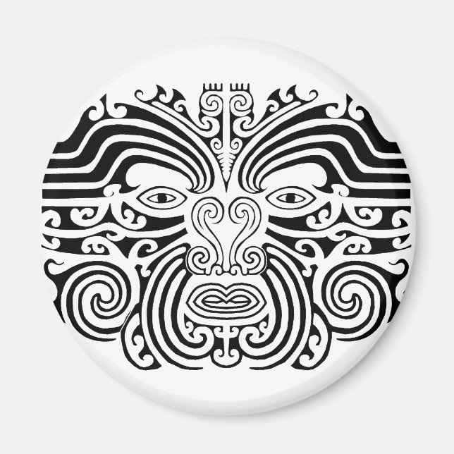 Maori Tatto - Black and White Magnet (Framsidan)