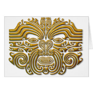 Maori Tatto - Guld Hälsningskort