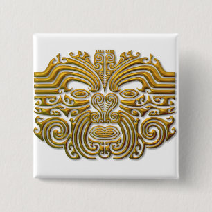 Maori Tatto - Guld Knapp