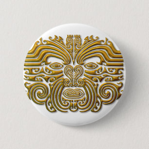Maori Tatto - Guld Knapp