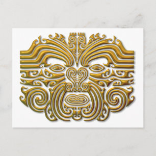 Maori Tatto - Guld Vykort