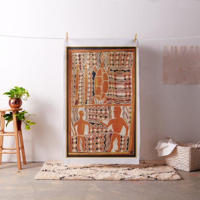 Maori Tribal Designerad Tyg (In Situ)