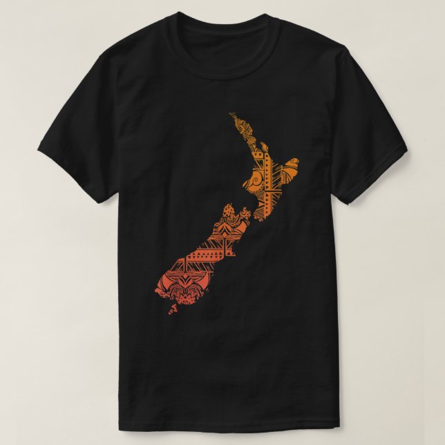 Maori Tribal Polynesian New Zealand Culture Tattoo T Shirt (Design framsida)