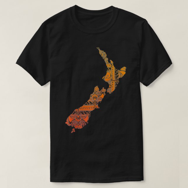 Maori Tribal Polynesian New Zealand Culture Tattoo T Shirt (Design framsida)