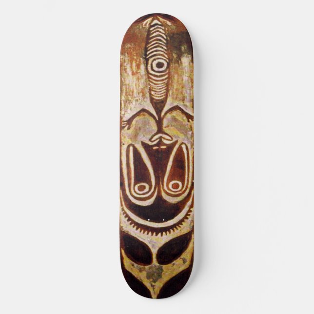 Maori Tribal Shield Skateboard (Framsida)