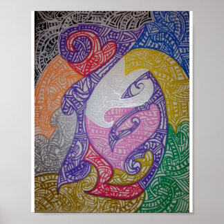 Maori Tribe1 stil konst Poster