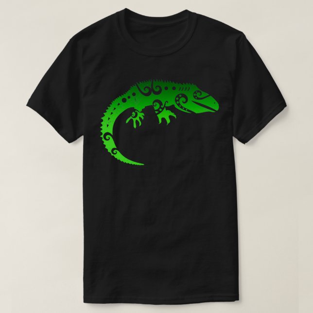 Maori Tuatara Tribal tattoo Gift Idea 4 T Shirt (Design framsida)