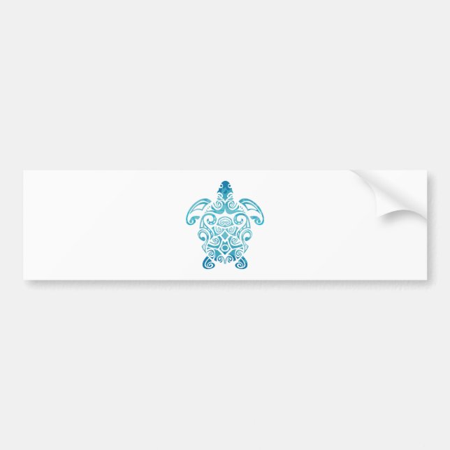 Maori Turtle Honu Art Tribal Tattoo Gift Idea Bildekal (Framsidan)