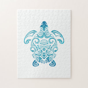 Maori Turtle Honu Art Tribal Tattoo Gift Idea Pussel